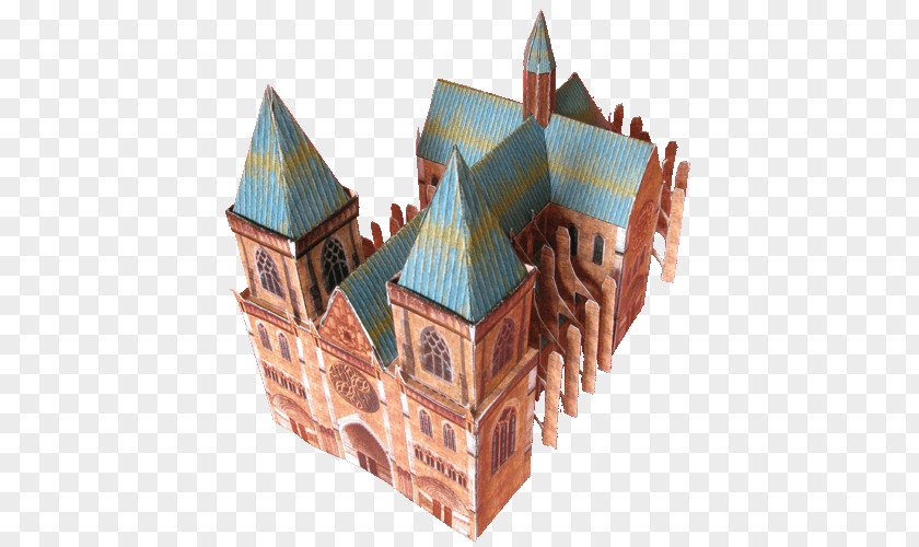 Castle Paper Model Scale Models Cardboard PNG