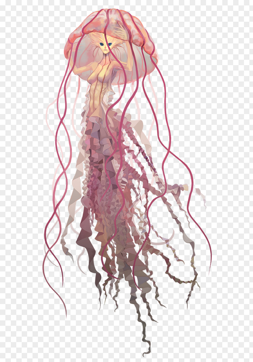 Chrysaora Quinquecirrha Jellyfish Dactylometra Tentacle Invertebrate PNG