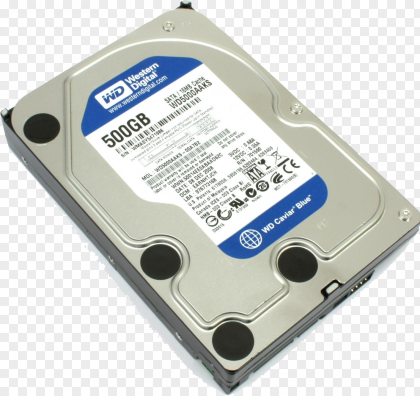 Computer Hard Drives Serial ATA Western Digital Terabyte WD Blue Desktop HDD PNG
