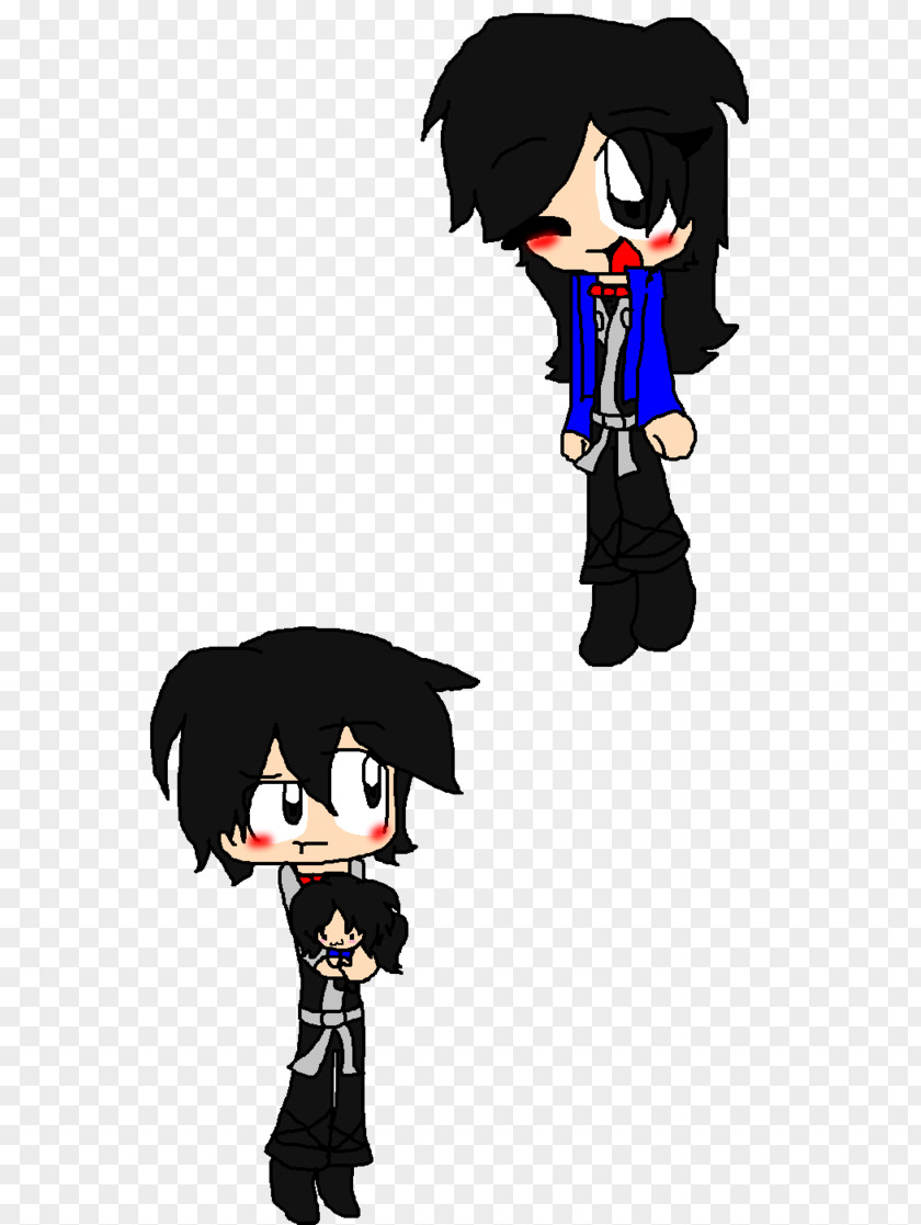 GARMADON Cartoon Black Hair Character PNG