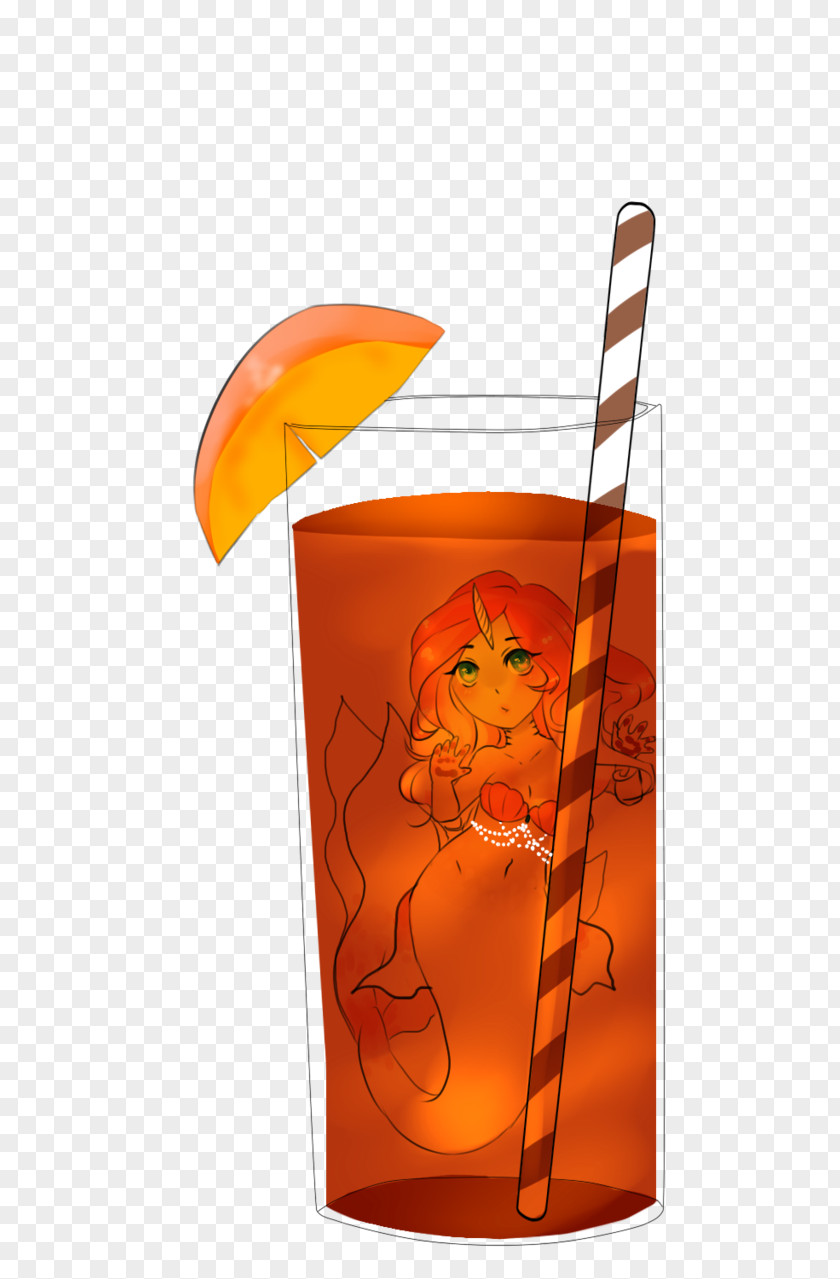 Iced Tea Orange Drink Cartoon PNG