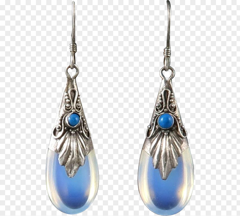 Jewellery Pearl Earring Cobalt Blue Body PNG