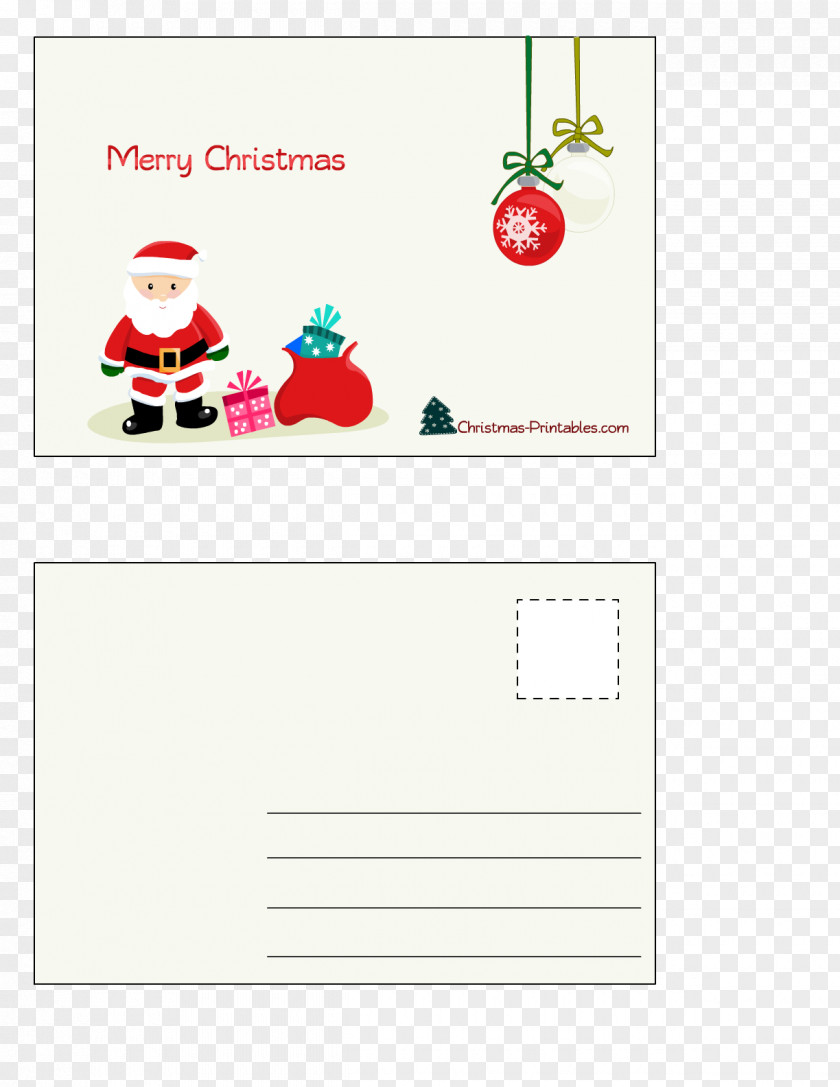 Christmas Postcard Santa Claus Card Post Cards Greeting & Note PNG