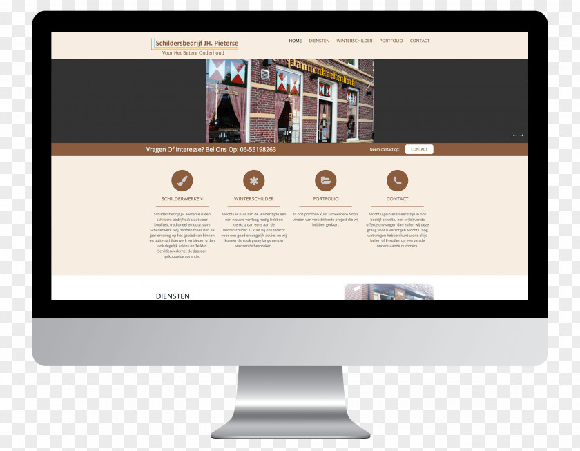 Design Business Responsive Web Page Layout PNG