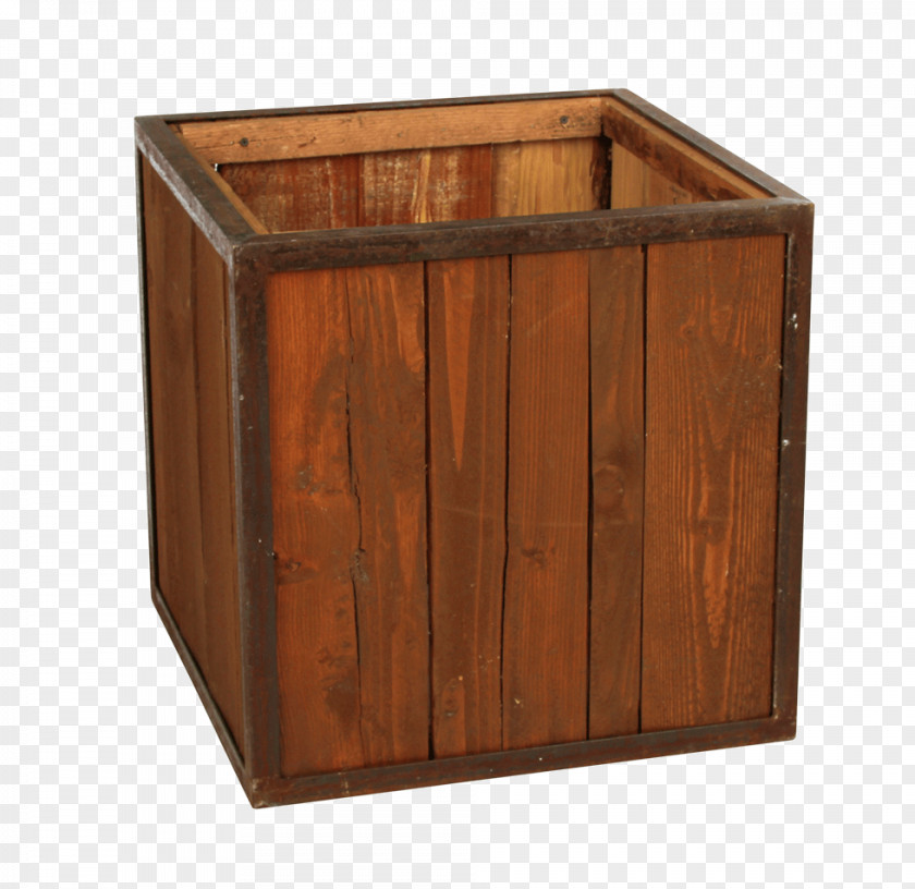 Round Flower Box Hardwood Wood Stain Varnish Oak PNG