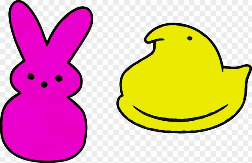 Sticker Smile Yellow Clip Art Line Peeps PNG