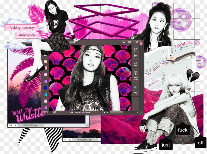 Collage BLACKPINK Fan Art K-pop DeviantArt PNG