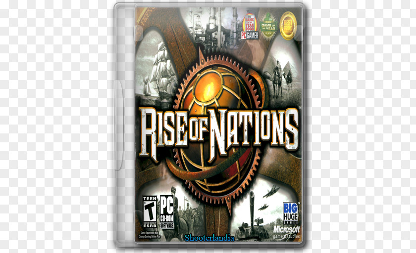 Rise Nation PC Game Video CD-ROM Compact Disc Brand PNG