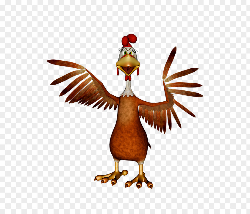 Cartoon Fried Chicken Rooster Poultry PNG