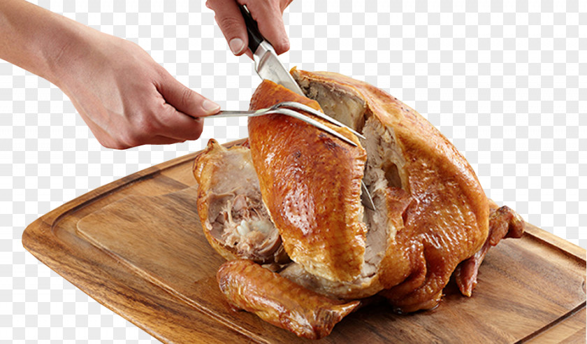 Carving Turkey Meat Roast Chicken Food Roasting PNG
