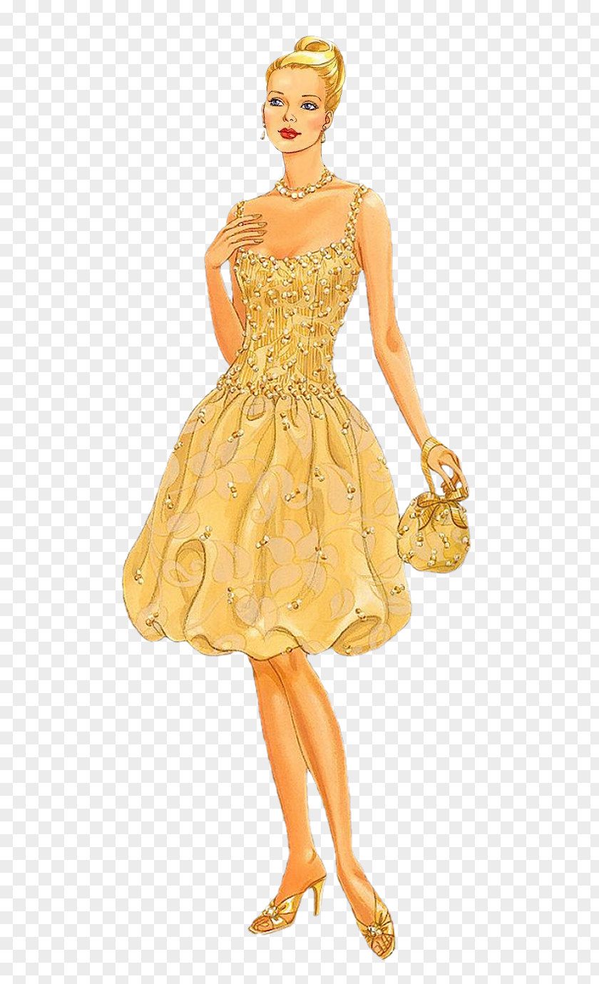 Doll Paper Barbie Dress PNG