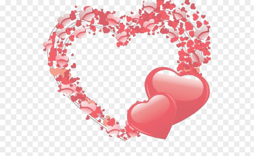 Love Flower Frame Heart Valentines Day Shape Clip Art PNG
