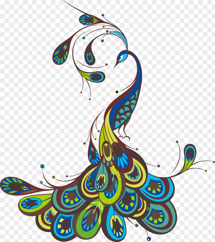 Peacock Peafowl Wall Decal Sticker Polyvinyl Chloride PNG