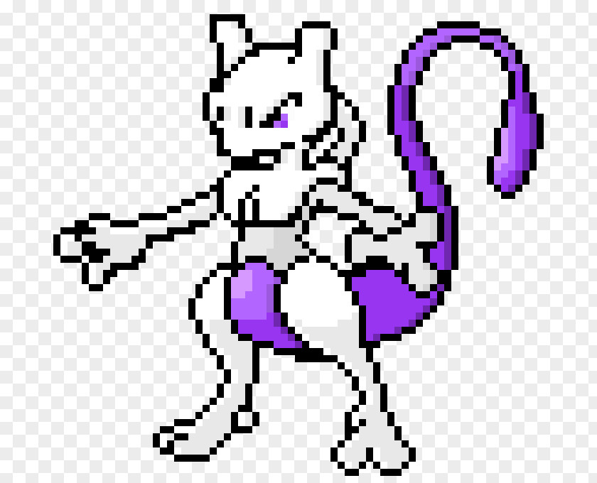 Pixelart Mewtwo Pixel Art Pokémon DeviantArt PNG