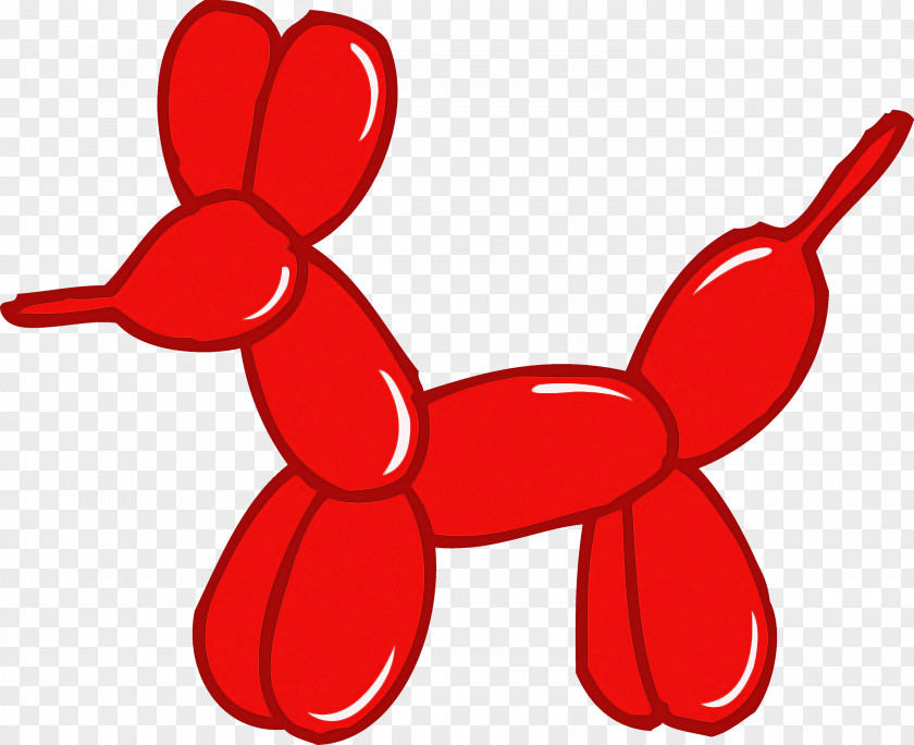 Red Cartoon Tail PNG