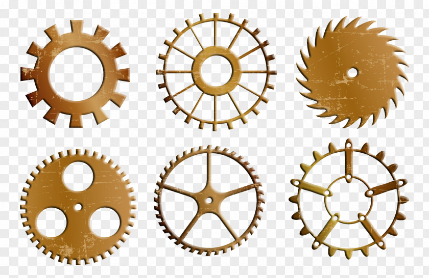 Steampunk Gear Bicycle Gearing Sprocket PNG
