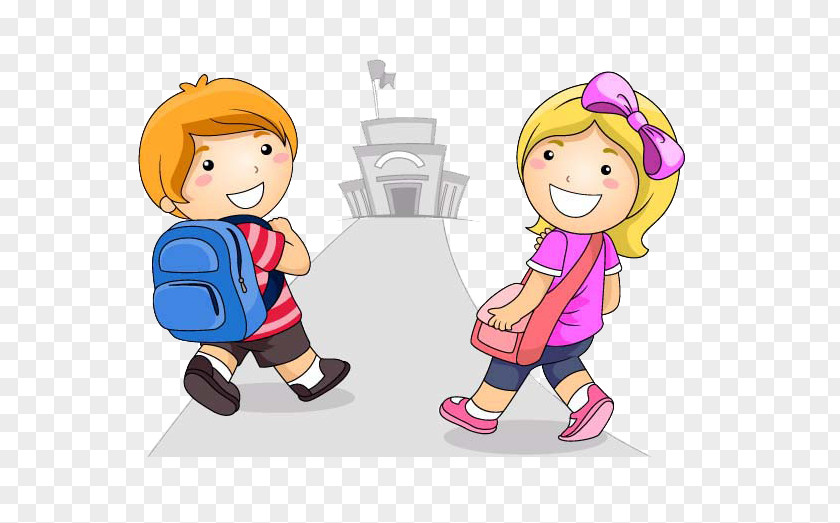 Way To School Stock Photography Child Royalty-free Clip Art PNG