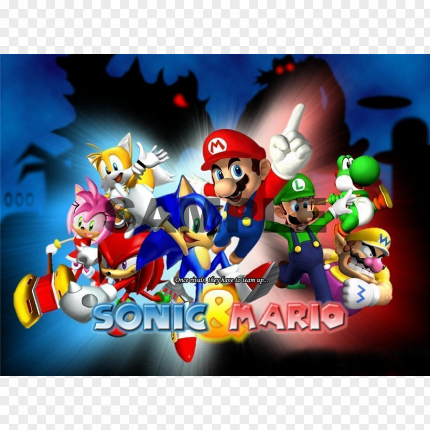 Mario And Sonic Kissing & At The Olympic Games Frosting Icing SegaSonic Hedgehog Heroes PNG