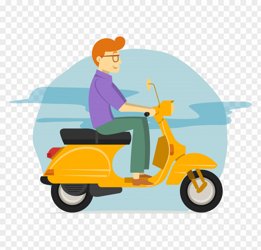 Wheel Cartoon Motorcycle Riding Toy PNG