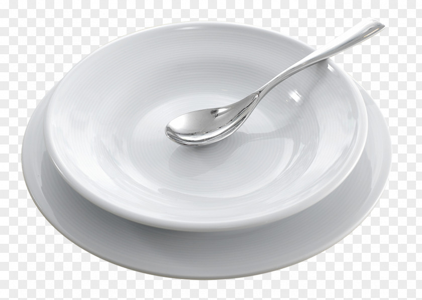 Dish And Spoon European Cuisine Plate Ladle PNG