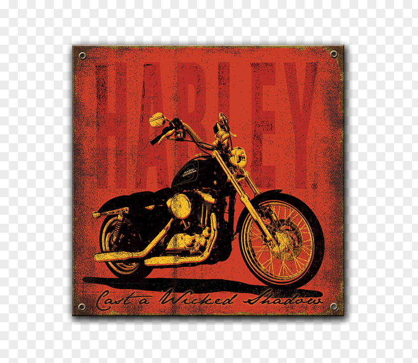 Wooden Plaque Material Harley-Davidson Motorcycle Shadow Steel Den Man Cave PNG