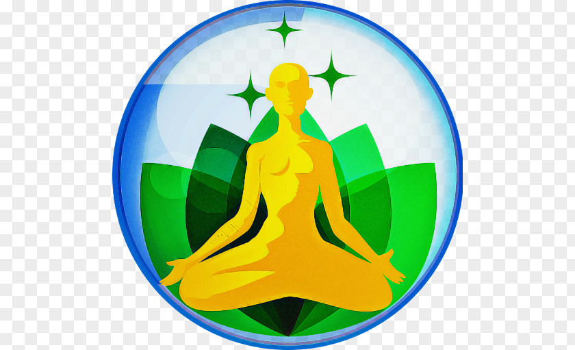 Green Meditation Symbol Circle PNG