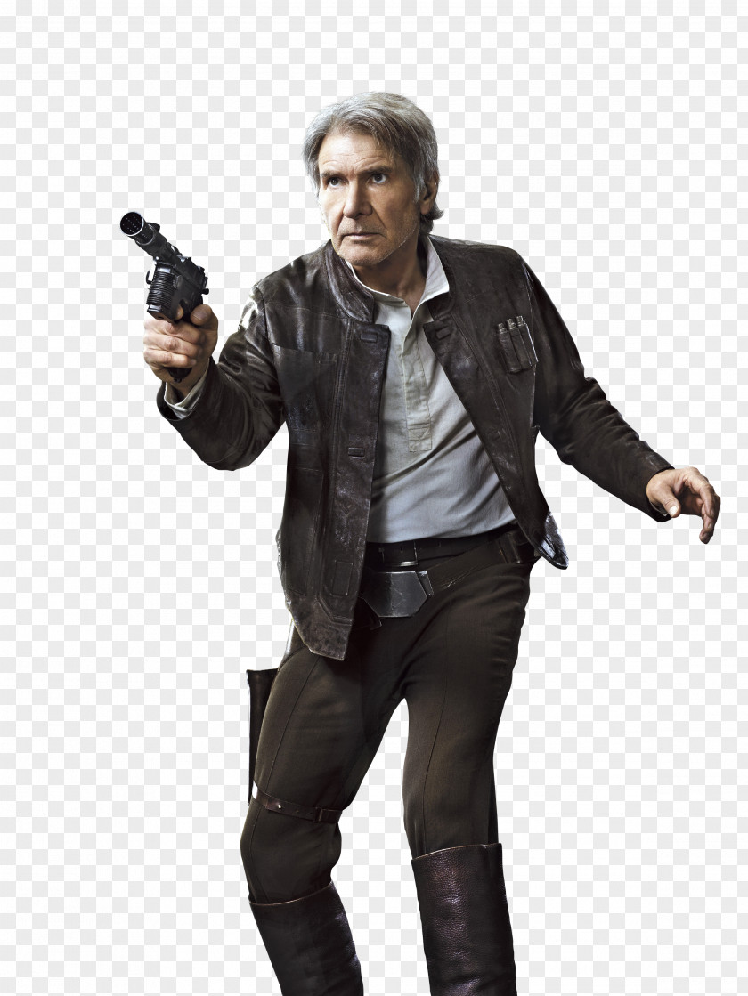 Black Jacket Han Solo Star Wars Episode VII Harrison Ford Leia Organa Finn PNG