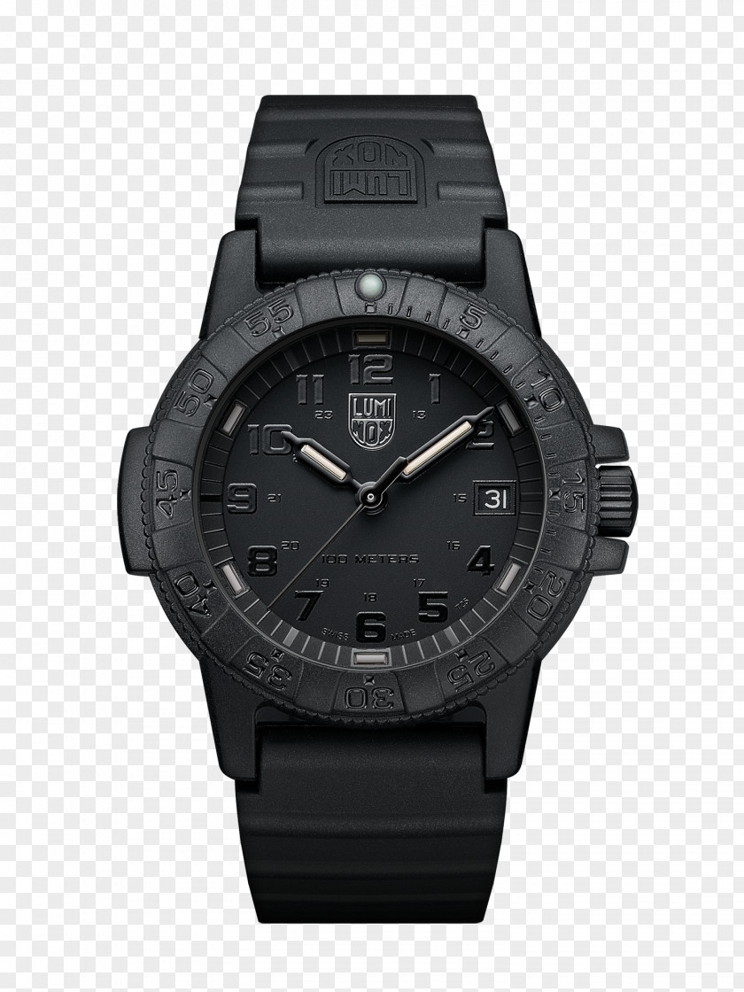 Blackout Black W PU Strap Watch LUMINOX (ルミノックス) オリジナル ネイビーシールズ / 3001.BO /3000シリーズLeatherback Sea Turtle Luminox Leatherback Giant 0321BO Наручные часы PNG