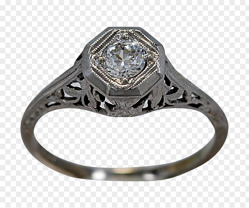 Ring Engagement Gold Silver PNG