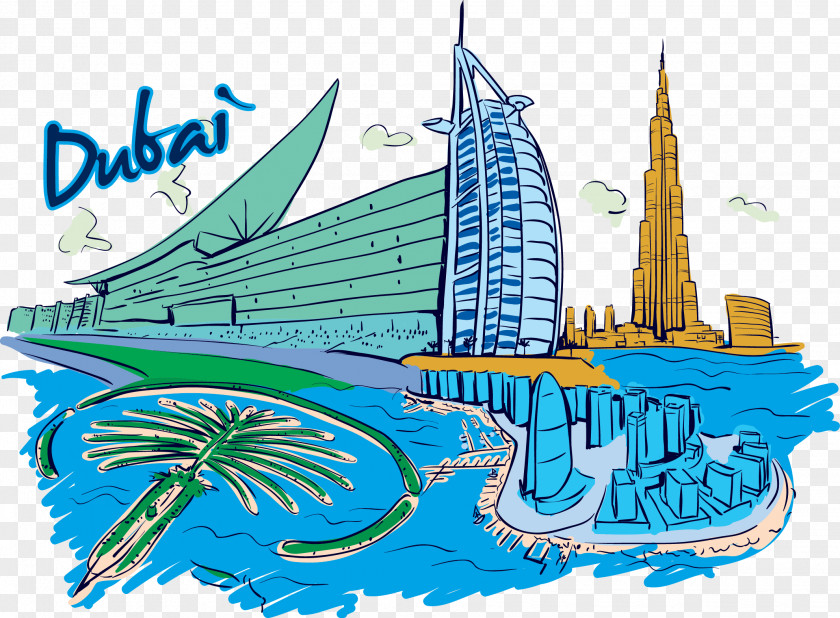 City Burj Al Arab Dubai Clip Art PNG