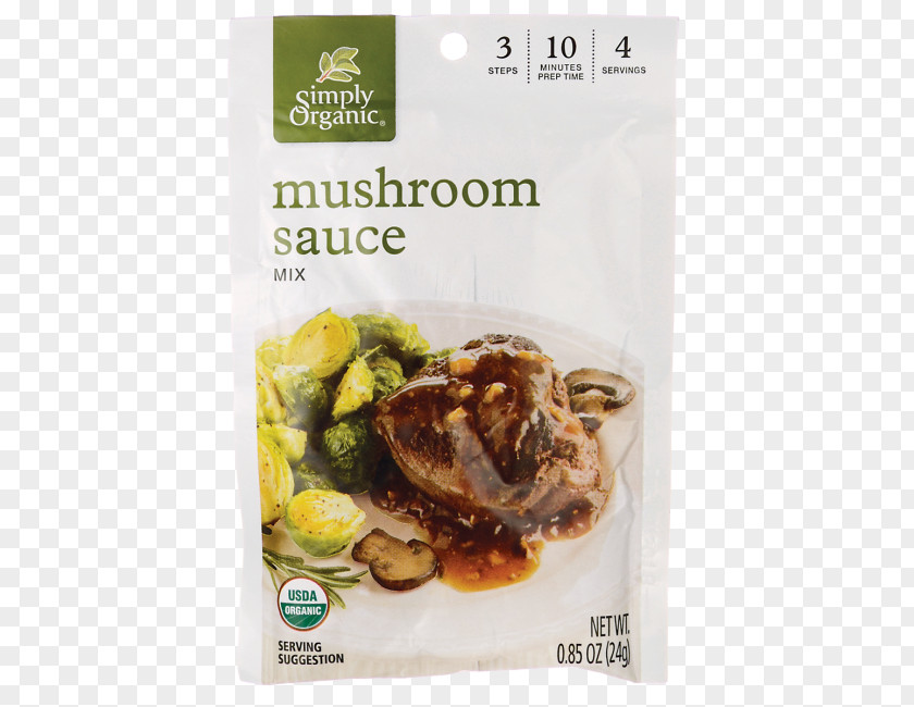 Mushroom Gravy Organic Food Dish Recipe Sauce PNG