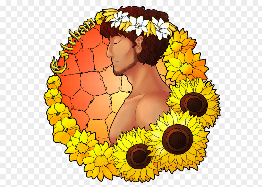 Chart Of Sun Flower Without Buckle Floral Design Common Sunflower Cut Flowers Seed PNG