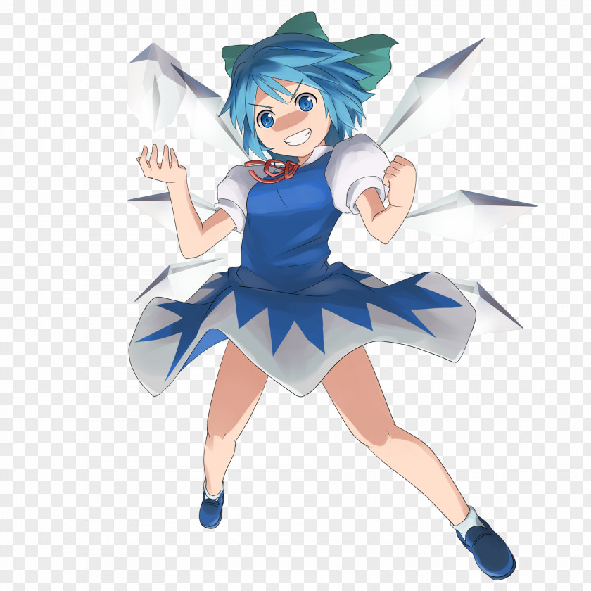 Cirno The Embodiment Of Scarlet Devil T's System. Touhou Project PVC Rendering Image PNG