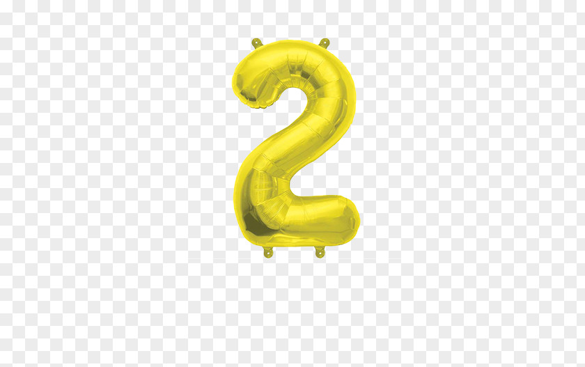 Gold Balloon Number Toy Birthday PNG