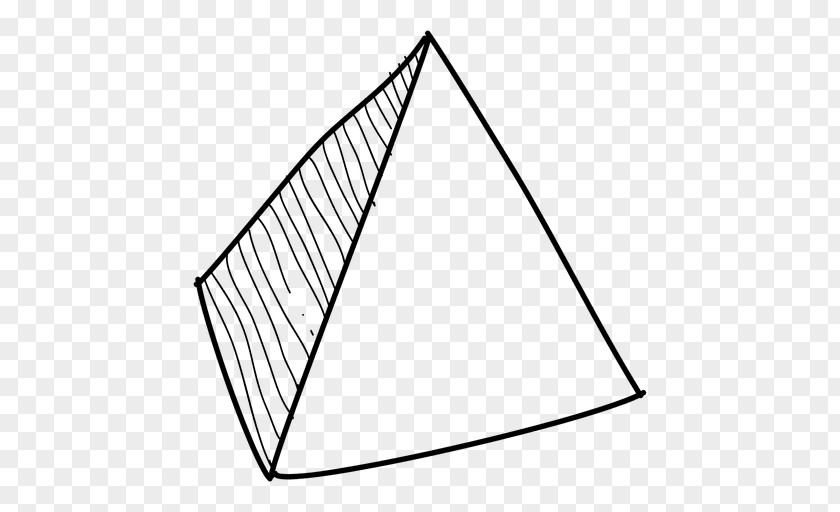 Hand Drawn Black And White Great Pyramid Of Giza PNG