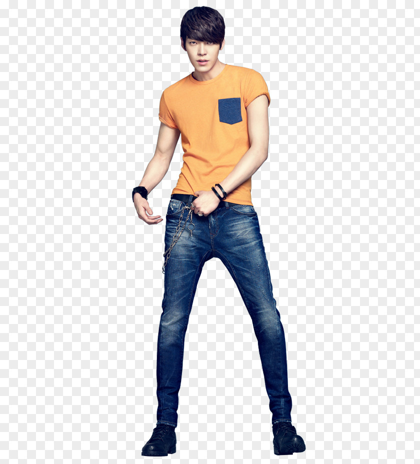 Jeans Kim Woo-bin Woo Bin Vampire Idol Model PNG