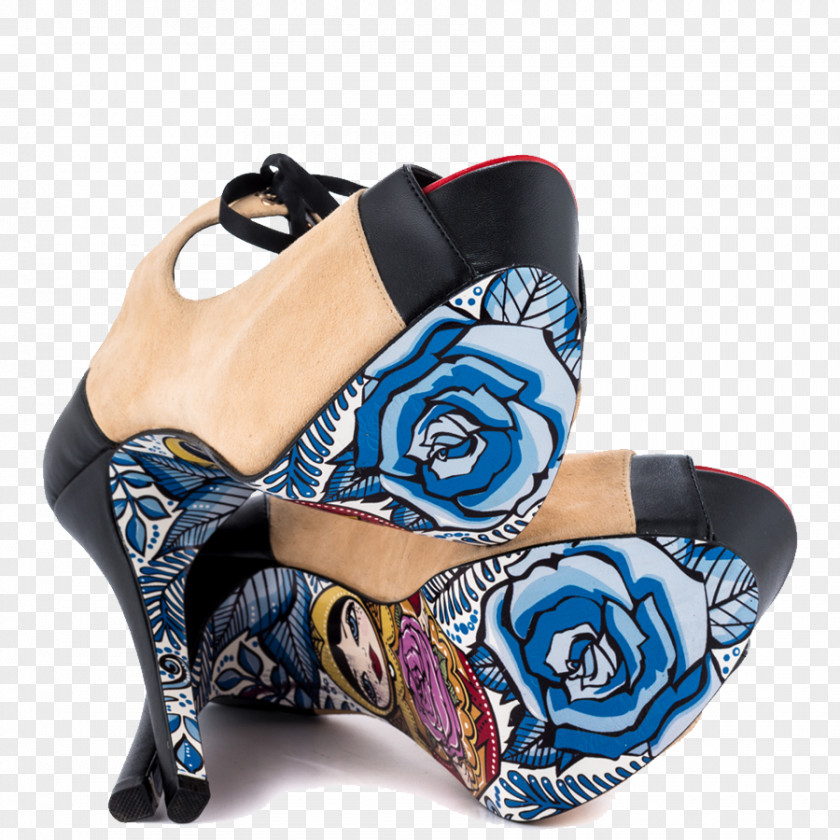 Sandal Cobalt Blue Black And Tan Shoe Clothing Accessories PNG