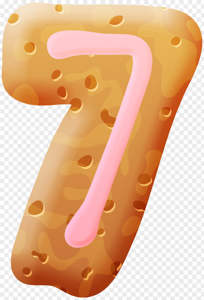 Biscuit Number Seven Clipart Image Clip Art PNG