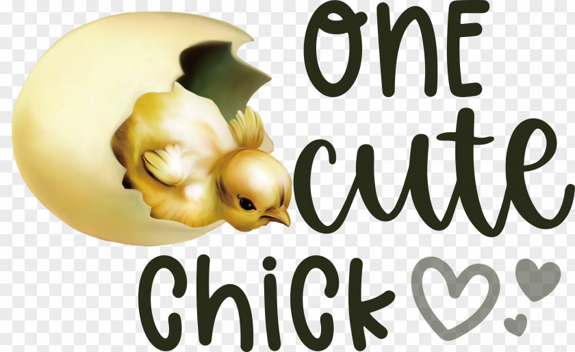 One Cute Chick Easter Day Happy PNG