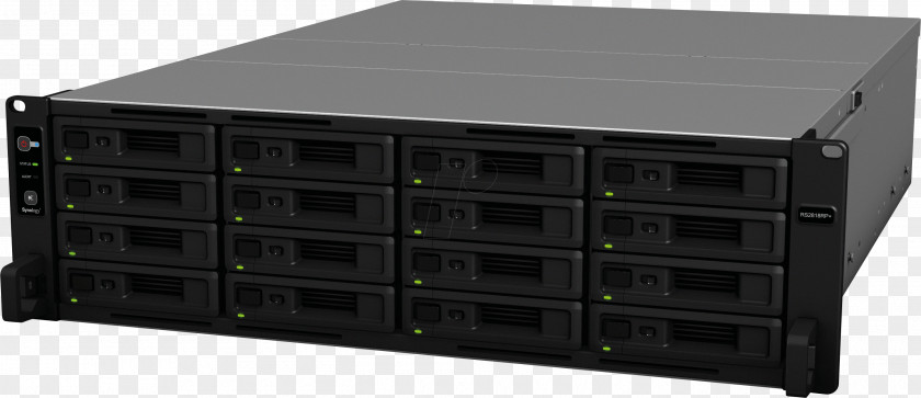 Rack Server Disk Array Network Storage Systems Synology RS4017XS+ NAS RS4017XS+/ RS2818RP+ 16 Bay Hard Drives PNG
