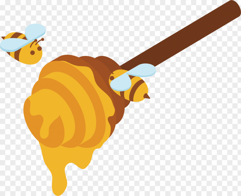 Bee Honey Vector Insect Clip Art PNG