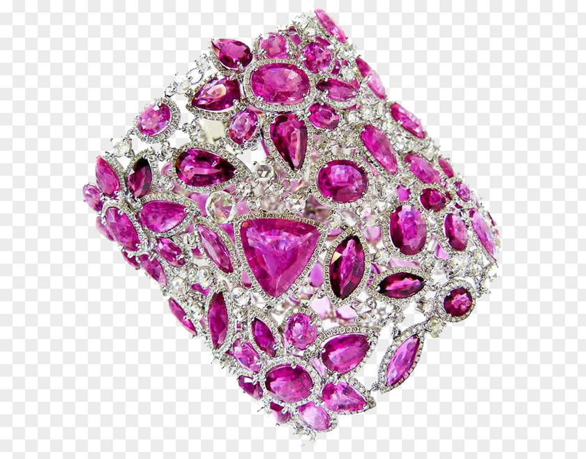 Purple Jewelry Bracelet Ruby Jewellery Diamond Bangle PNG