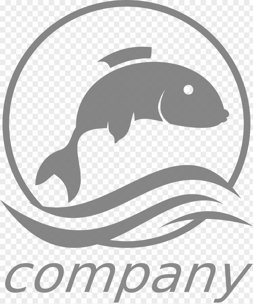 Seafood Fishing Logo Clip Art PNG