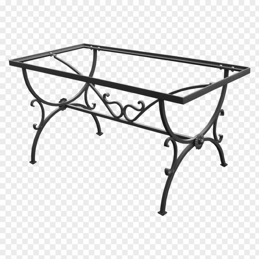 Table Wrought Iron Furniture Living Room PNG