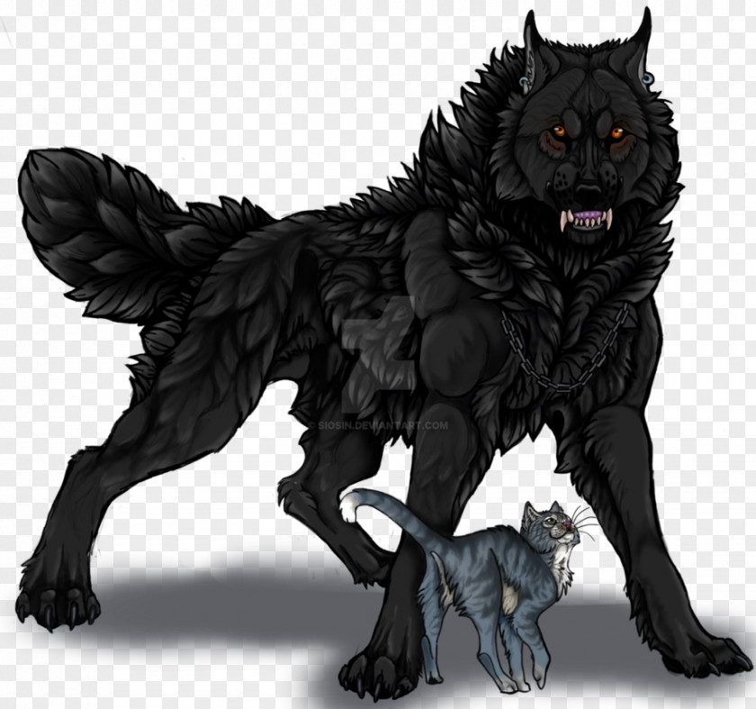 Werewolf Dog Drawing DeviantArt Black Wolf PNG