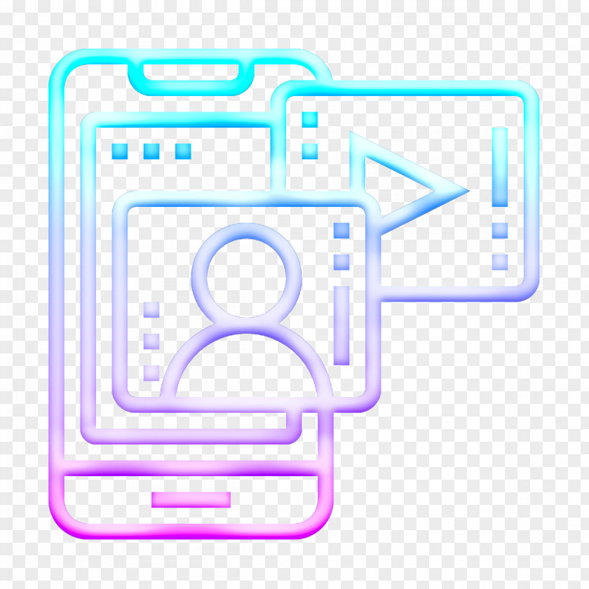 Communication Icon Videoplayer Smartphone PNG