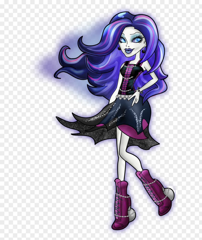 Ghoul Monster High Spectra Vondergeist Daughter Of A Ghost Art Doll PNG