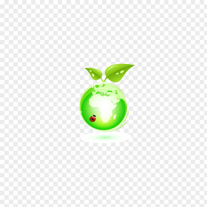 Green Earth Plant Alphabet O PNG