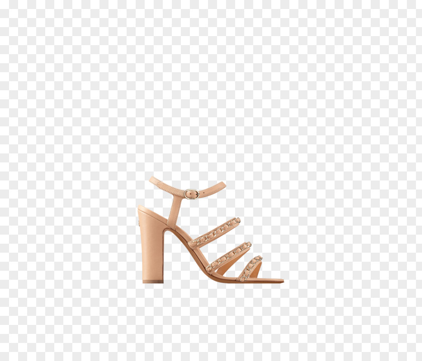 Tan Chanel Shoes For Women Sandal Product Design Beige Shoe PNG