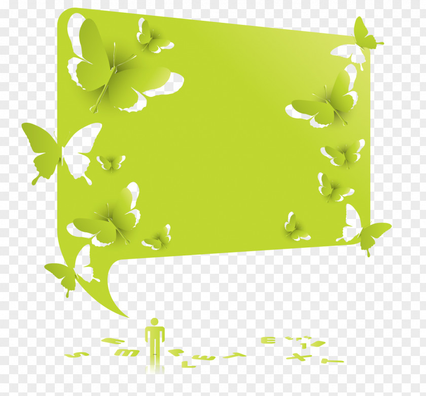 Butterfly Papercutting Desktop Wallpaper PNG